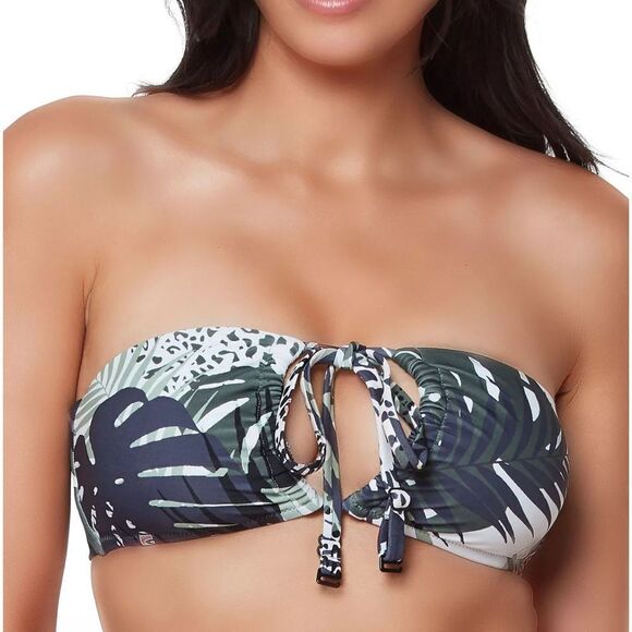 NWT Bar III Moody Tropics Convertible Bikini Top - Picture 4 of 11